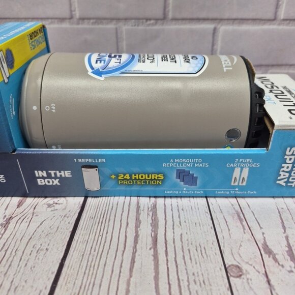 Thermacell Mosquito REPELLENT Patio Shield 15 ft ZONE NO SPRAY Refillable Grey - Picture 6 of 6